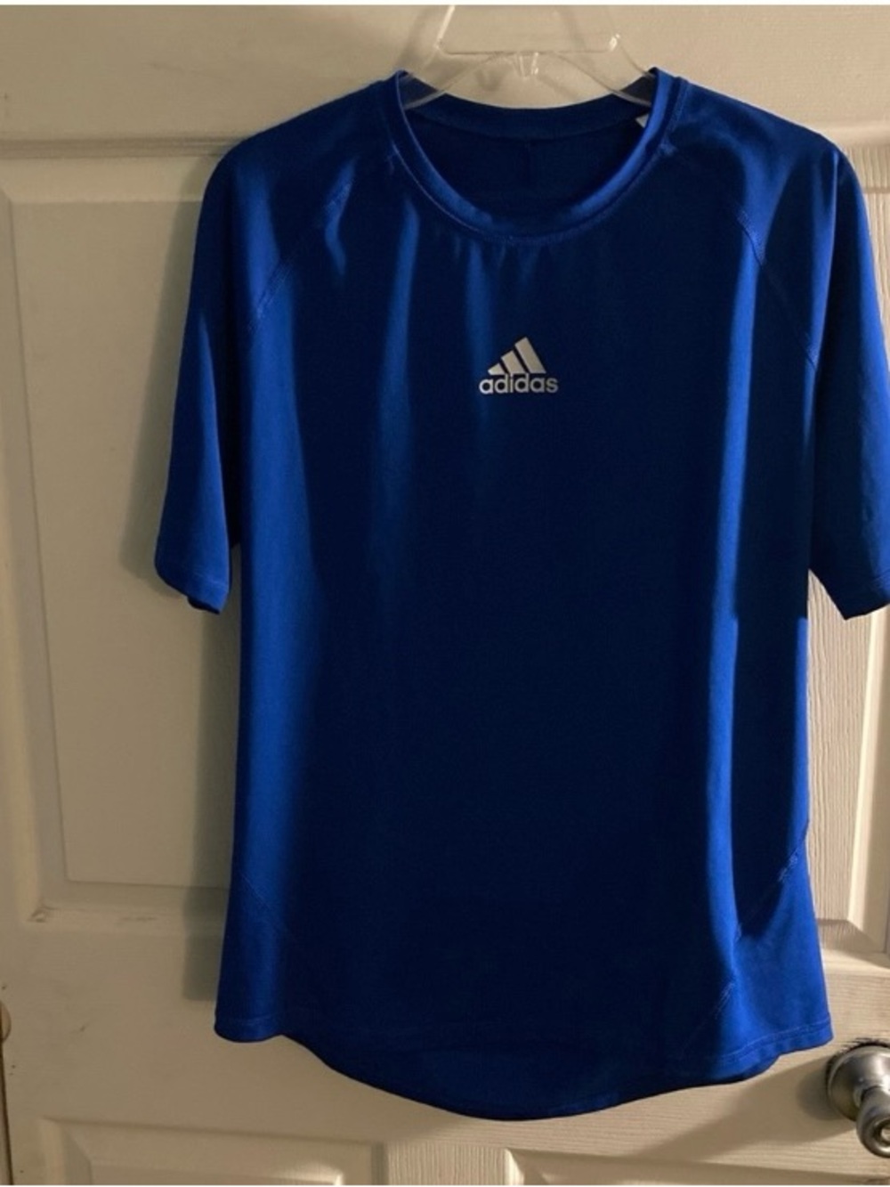 adidas Blue Performance Short-Sleeve Compression Training Shirt Size XL - Picture 7 of 8